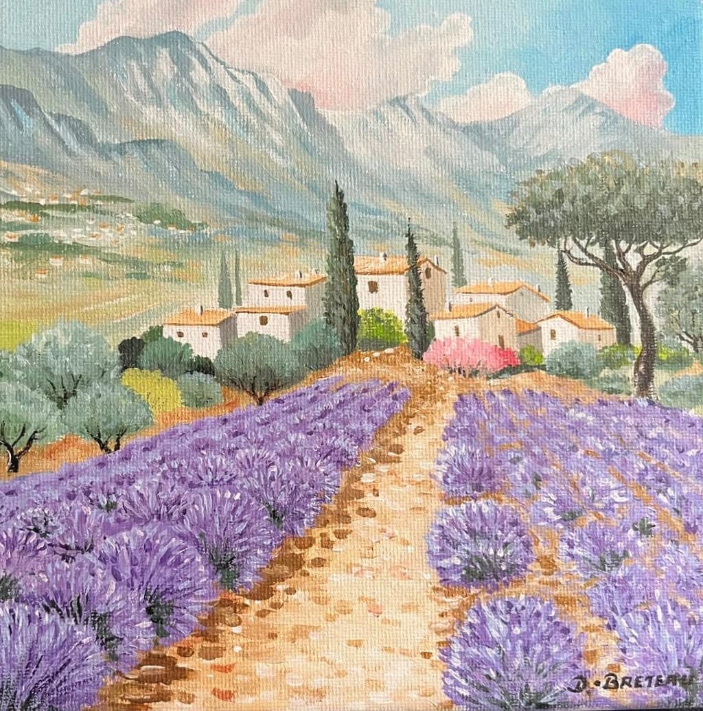 Le Chemin des Lavandes, 2016 — Acrylique sur toile